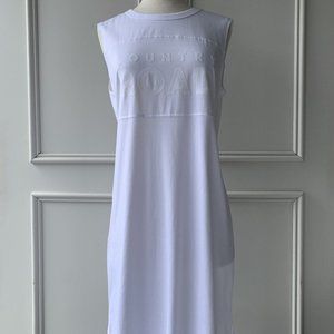 | COUNTRY ROAD | modern logo tank dress white | SIZE: XS,S,M,L,XL,8,10,12,14,16